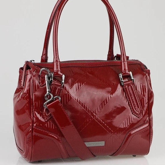 Burberry embossed checker patent bag - Picture 2 of 6